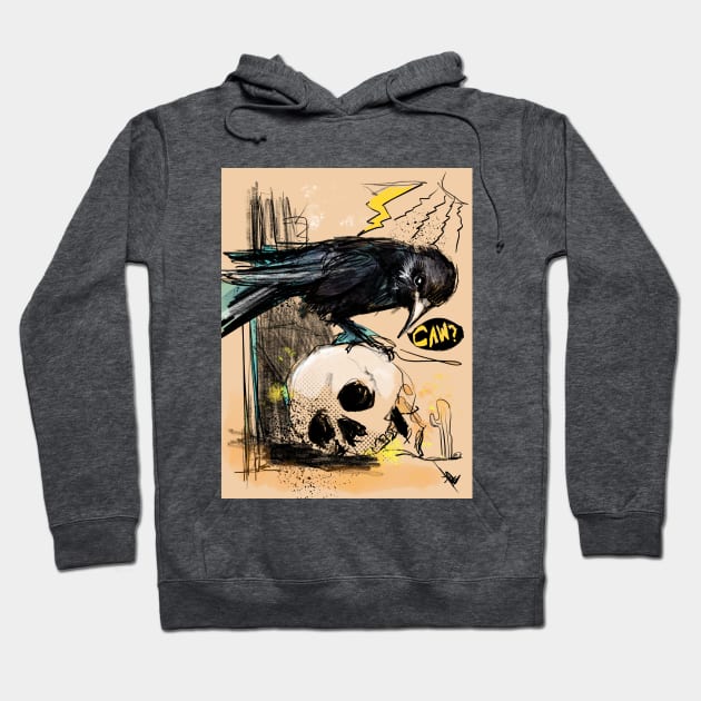 Caw Caw Hoodie by DF3 Ink